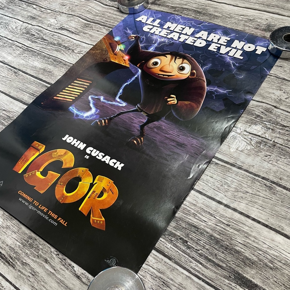 Igor Movie Poster 13x19.5 Good condition minor flaws